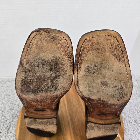 Julio Blanco Genuine Lizard Moc Square Toe Two Tone Oxford Dress Shoes Mens 10.5 - Picture 9 of 14